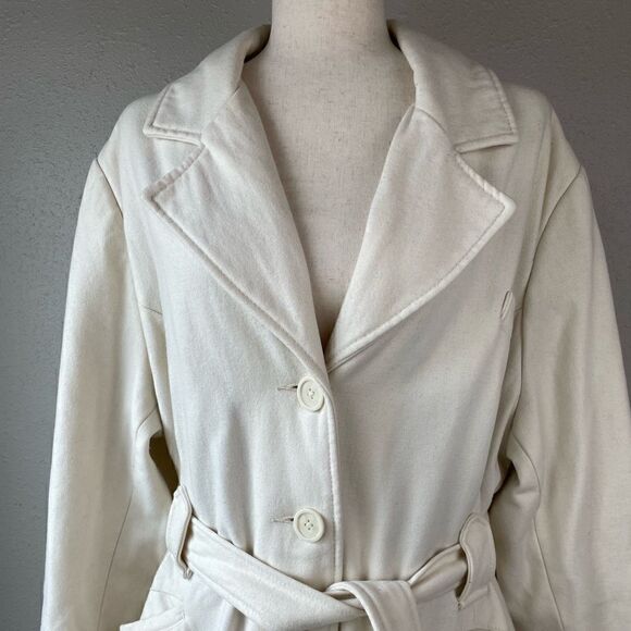Merona Wool Blend Belted Over Coat Size 3 EUC - Picture 2 of 9